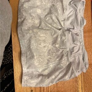Gray Patterned Athletic Skirt